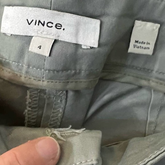 Vince Coin Pocket Chino Green Pants Size 4 - Picture 6 of 10